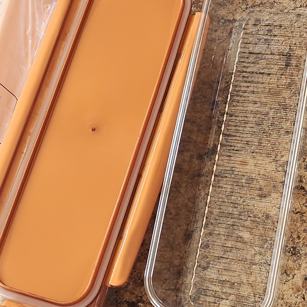 NEW 3 piece Rectangular Lock & Locks Storage Containers with Copper Color Lids - Picture 5 of 10